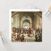 Raphael - De School van Athene Kaart (Voorkant / Achterkant in situ)