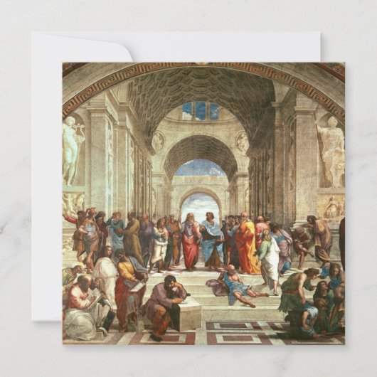 Raphael - De School van Athene Kaart (Voorkant)
