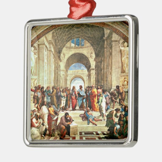 Raphael - De School van Athene Metalen Ornament (Links)