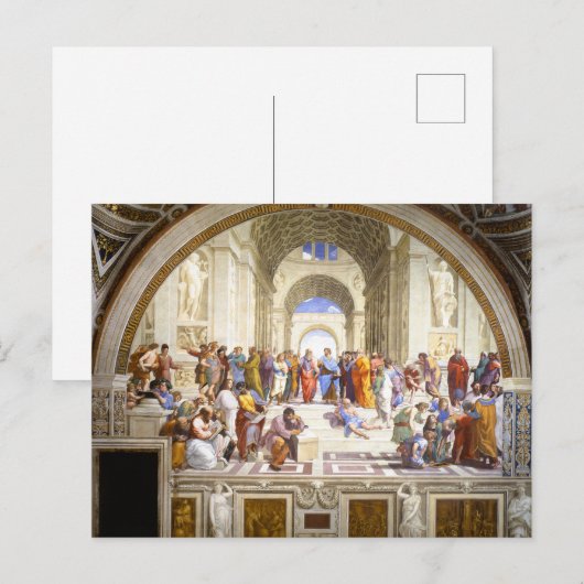 Raphael De School van Athene Renaissancekunst Briefkaart (Voorkant / Achterkant)
