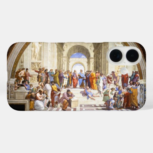 Raphael De School van Athene Renaissancekunst Case-Mate iPhone Case (Achterkant (horizontaal))