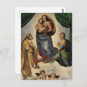 Raphael - De Sistine Madonna Briefkaart (Voorkant / Achterkant)