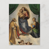 Raphael - De Sistine Madonna Briefkaart (Voorkant)