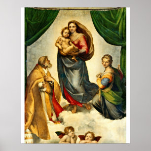 Raphael - De Sistine Madonna Poster