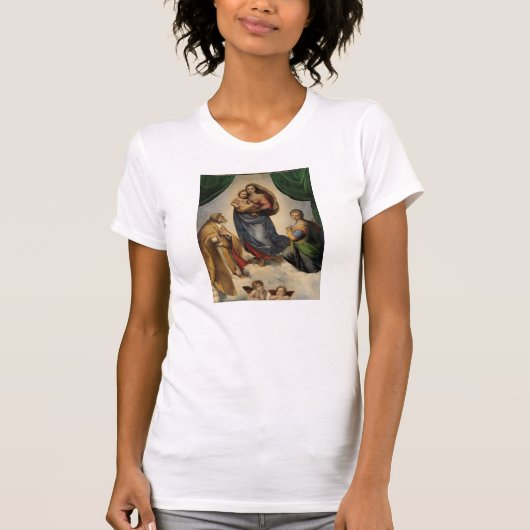 Raphael - De Sistine Madonna T-shirt (Voorkant)