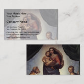Raphael - De Sistine Madonna Visitekaartje (Voorkant / Achterkant)
