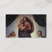 Raphael - De Sistine Madonna Visitekaartje (Achterkant)