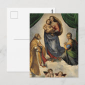 Raphael - De Sixtijnse Madonna Briefkaart (Voorkant / Achterkant)