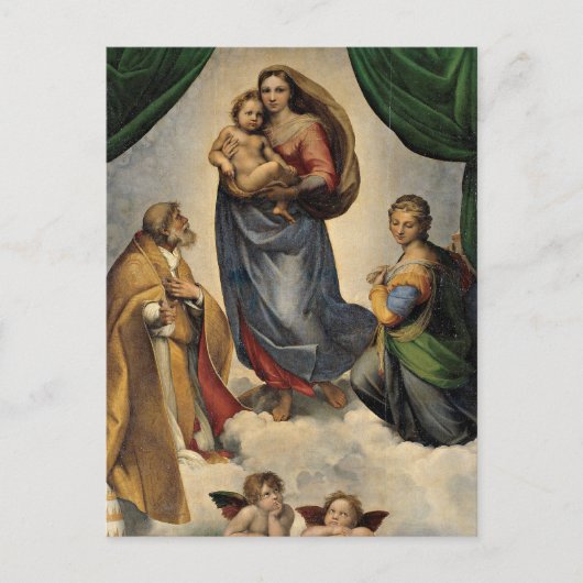 Raphael - De Sixtijnse Madonna Briefkaart (Voorkant)