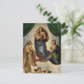 Raphael - De Sixtijnse Madonna Briefkaart (Staand voorkant)