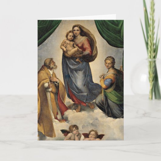 Raphael - De Sixtijnse Madonna, Kaart (Voorkant)