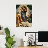 Raphael - De Sixtijnse Madonna, Poster (Thuiskantoor)