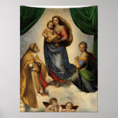Raphael - De Sixtijnse Madonna Poster (Voorkant)