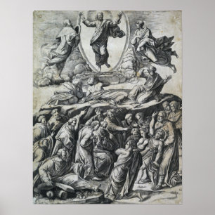 Raphael - de transformatie van Christus Poster