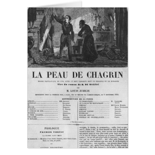 Raphael de Valentin en de verkoopster (Voorkant)