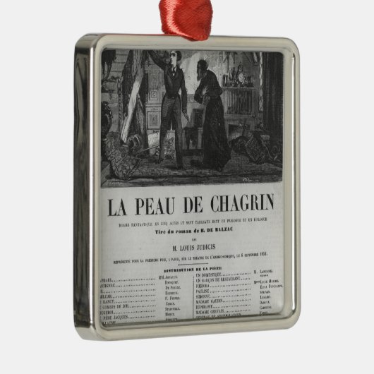 Raphael de Valentin en de verkoopster Metalen Ornament (Rechts)