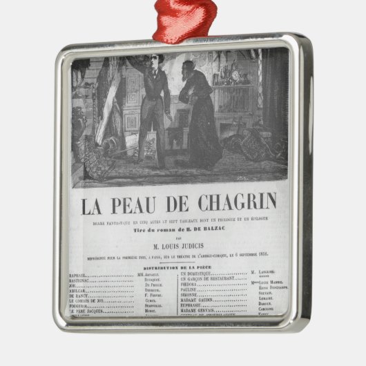 Raphael de Valentin en de verkoopster Metalen Ornament (Links)