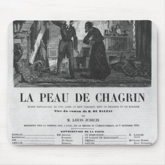 Raphael de Valentin en de verkoopster Muismat (Voorkant)