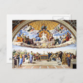 Raphael - Disputatie van het Heilige Stoel Briefkaart (Voorkant / Achterkant)