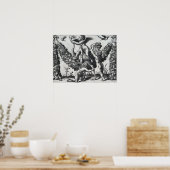 Raphael - Drie putti voor een grote guirlande Poster (Keuken)