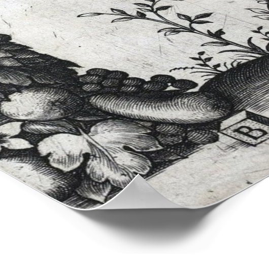 Raphael - drie putti voor een grote klier poster (Hoek)