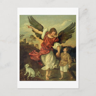 Raphael en Tobias, 1507-8 (olie op het paneel) Briefkaart