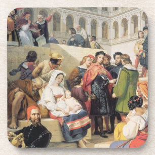 Raphaël in het Vaticaan, 1832 (olie op canvas) Drankjes Onderzetter