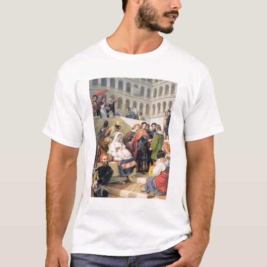 Raphaël in het Vaticaan, 1832 (olie op canvas) T-shirt (Voorkant)