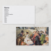 Raphaël in het Vaticaan, 1832 (olie op canvas) Visitekaartje (Voorkant / Achterkant)