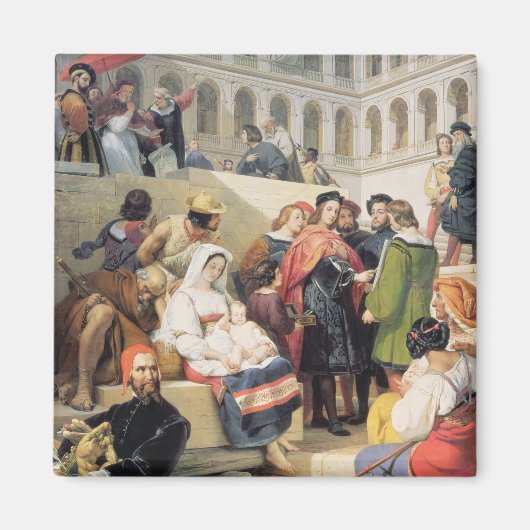 Raphael in the Vatican, 1832 (oil on canvas) Magneet (Voorkant)