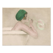 Raphael Kirchner 1916 "Bubbles"  afdrukken Foto Afdruk (Voorkant)