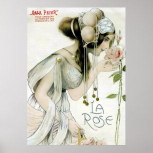 Raphael Kirchner, La Roos - Art Nouveau Poster