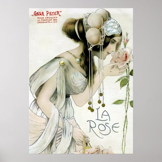 Raphael Kirchner, La Roos - Art Nouveau Poster (Voorkant)