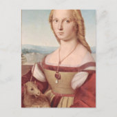 Raphael Lady en Unicorn Classic Briefkaart (Voorkant)