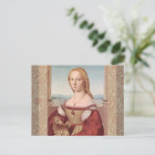 Raphael Lady en Unicorn Classic Briefkaart (Staand voorkant)
