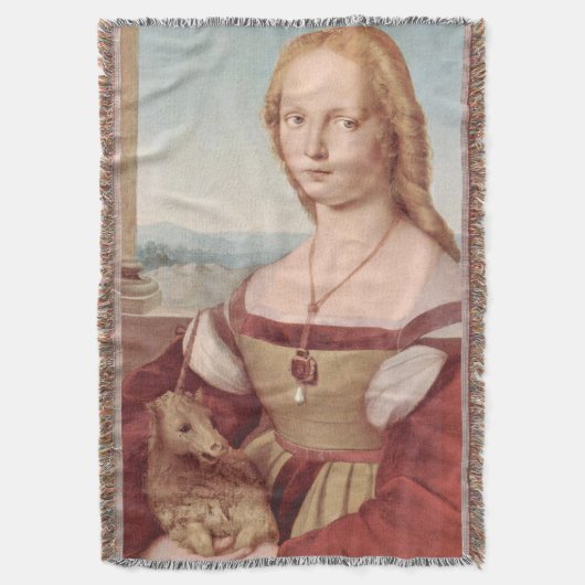 Raphael Lady en Unicorn Classic Deken (Voorkant Verticaal)