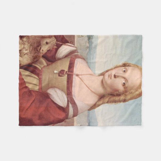 Raphael Lady en Unicorn Classic Fleece Deken (Voorkant (Horizontaal))