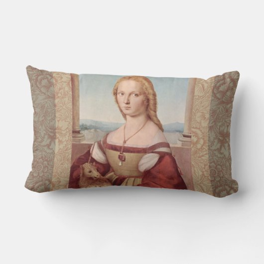 Raphael Lady en Unicorn Classic Kussen (Achterkant)
