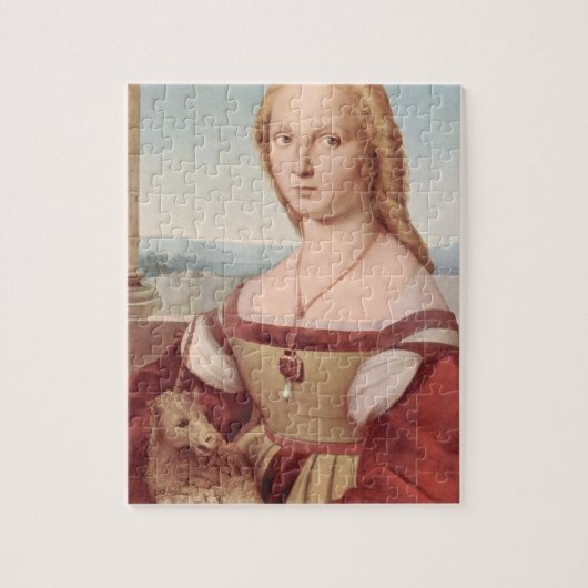 Raphael Lady en Unicorn Classic Legpuzzel (Verticaal)