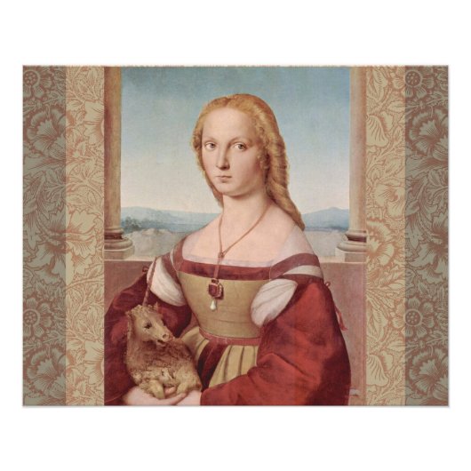 Raphael Lady en Unicorn Classic Poster (Voorkant)