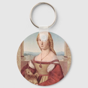 Raphael Lady en Unicorn Classic Sleutelhanger