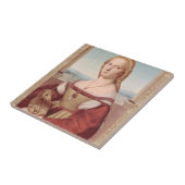 Raphael Lady en Unicorn Classic Tegeltje (Zijkant)