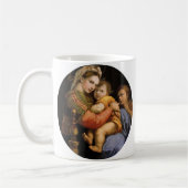 Raphael , Madonna della seggiola Koffiemok (Links)