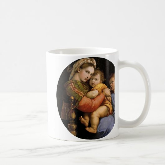 Raphael , Madonna della seggiola Koffiemok (Rechts)