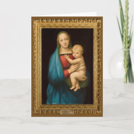 RAPHAEL MADONNA EN CHILD HOLIDAY KAART