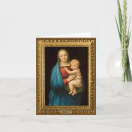 RAPHAEL MADONNA EN CHILD HOLIDAY KAART