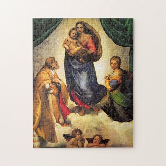 Raphael Madonna en Child-Kerstpuzzle Legpuzzel (Verticaal)