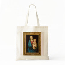 Raphael Madonna en Child Small Canvas tas