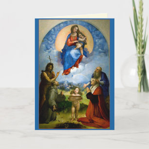 Raphael Madonna en Kaart voor kerstmis