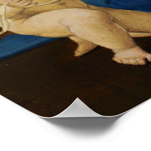 Raphael - Madonna en kind met Baby Sint John Poster (Hoek)
